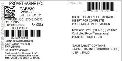 Label (68001 162 08 Promethazine 25mg 67046 1043 30)